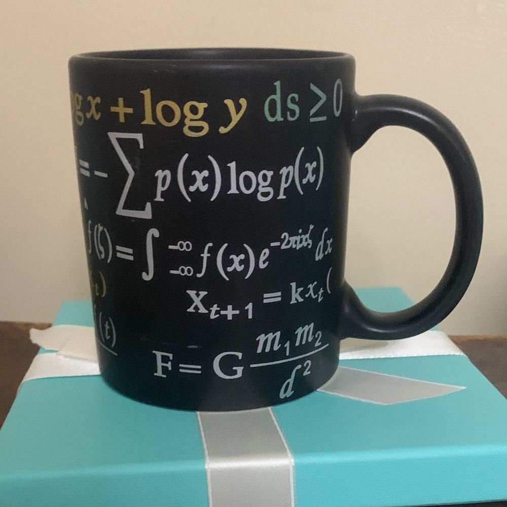 Mathematical Black Mug perfect for pi day math teachers